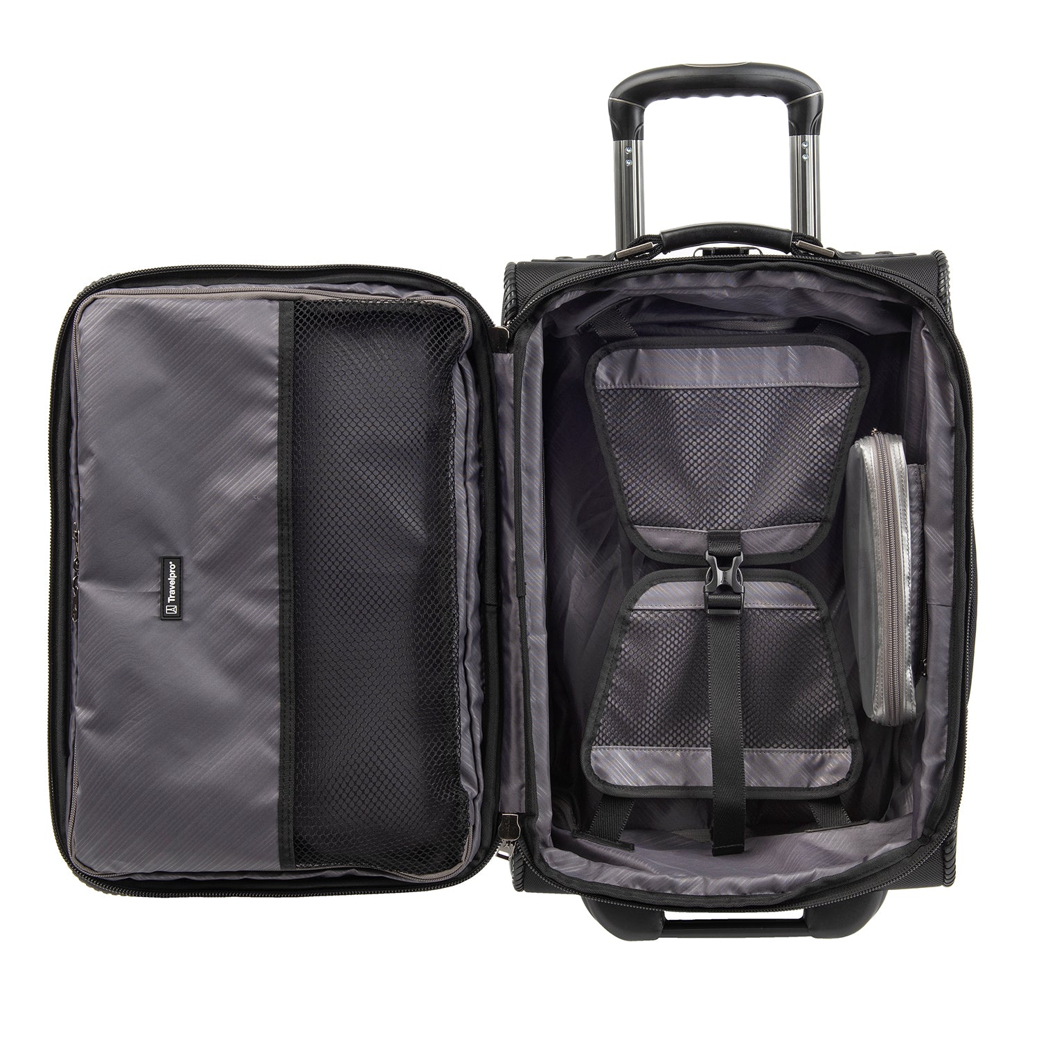 Travelpro Crew Expert Global Carry-on Expandable Rollaboard ( Jet Black , One Size ) Jet Black One Size U1