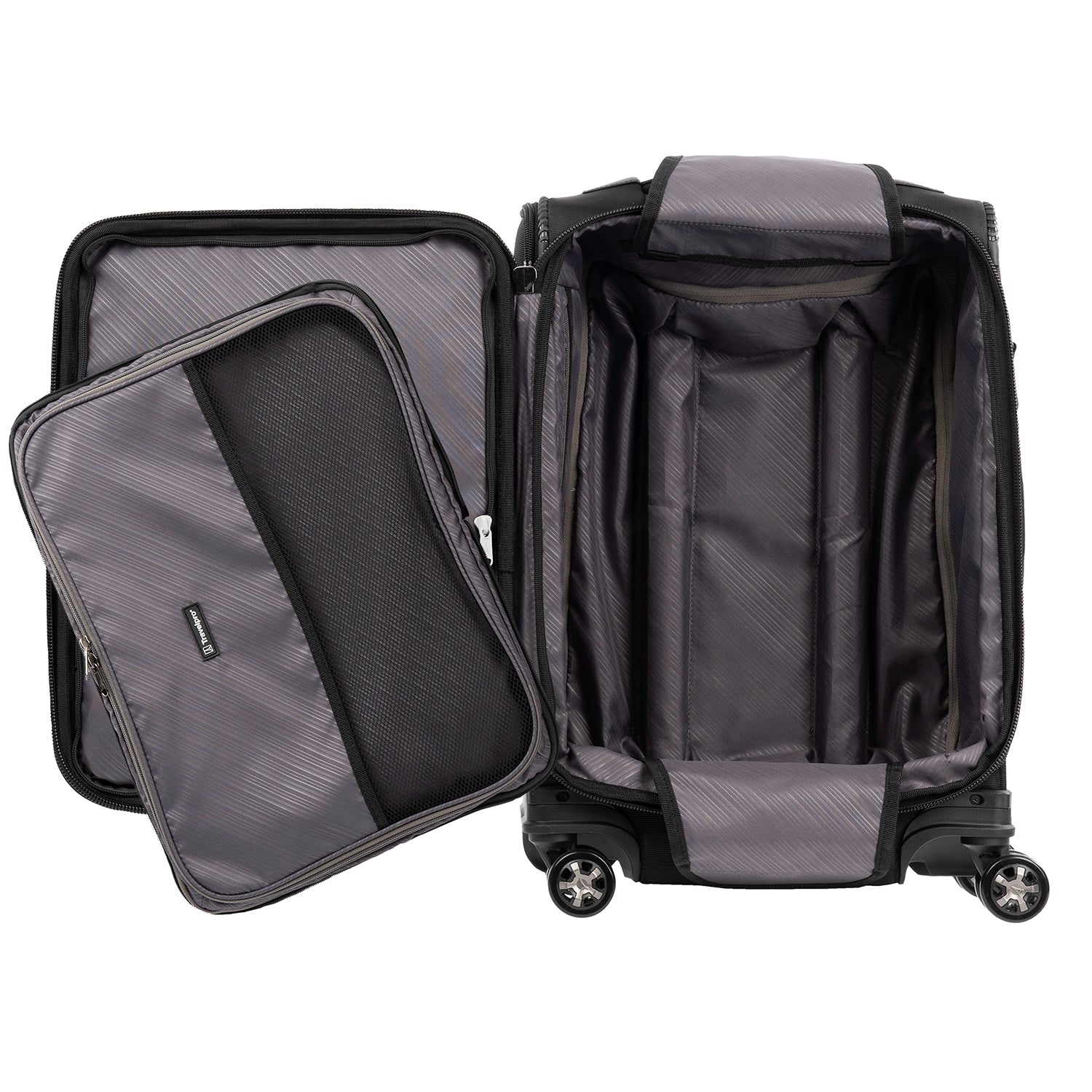 Travelpro Crew Versapack Softside Expandable Spinner Wheel Luggage ( Jet Black , Carry-On 20-Inch ) Jet Black Carry On 20 Inch U9