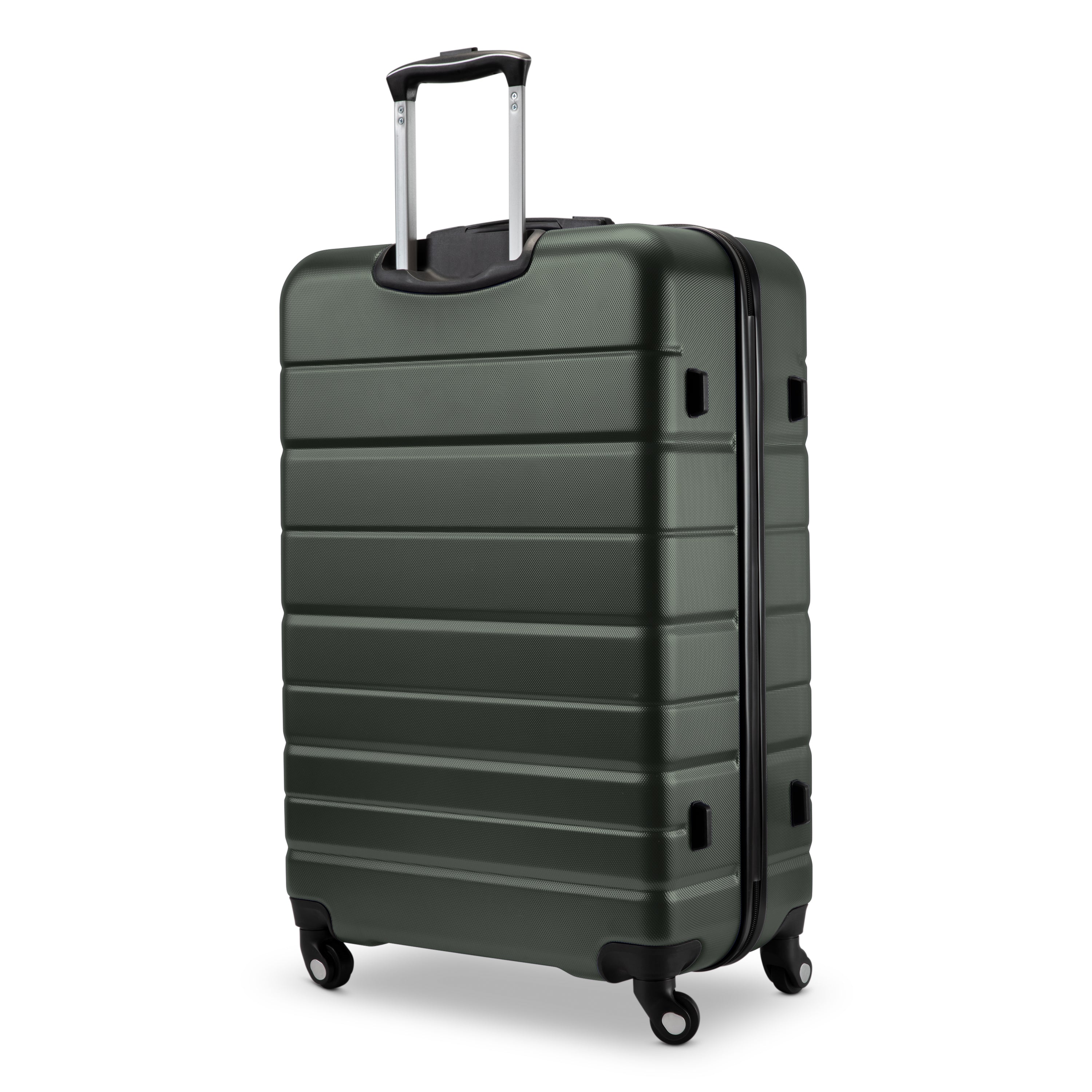 Skyway Epic 2.0 Hardside Lightweight and Durable ABS Shell Luggage, Spacious with Dual Spinning Wheels, Comfort Grip and Expandable, Men and Women ( Thyme , Checked-Large 28-inch ) Thyme Checked Large 28 Inch U3