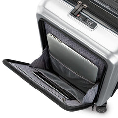 Samsonite Octiv Hardside Spinner ( Aluminum Silver , Front Pocket Carry-On 21 inch ) Aluminum Silver Front Pocket Carry On 21 Inch U8