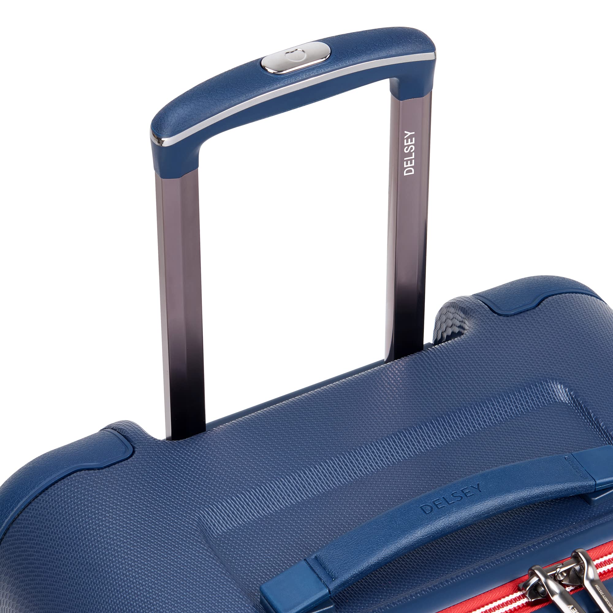 DELSEY Paris Chatelet Air 2.0 Hardside Luggage with Spinner Wheels ( Navy , Checked-26 Inch Trunk ) Navy Checked 26 Inch Trunk U1