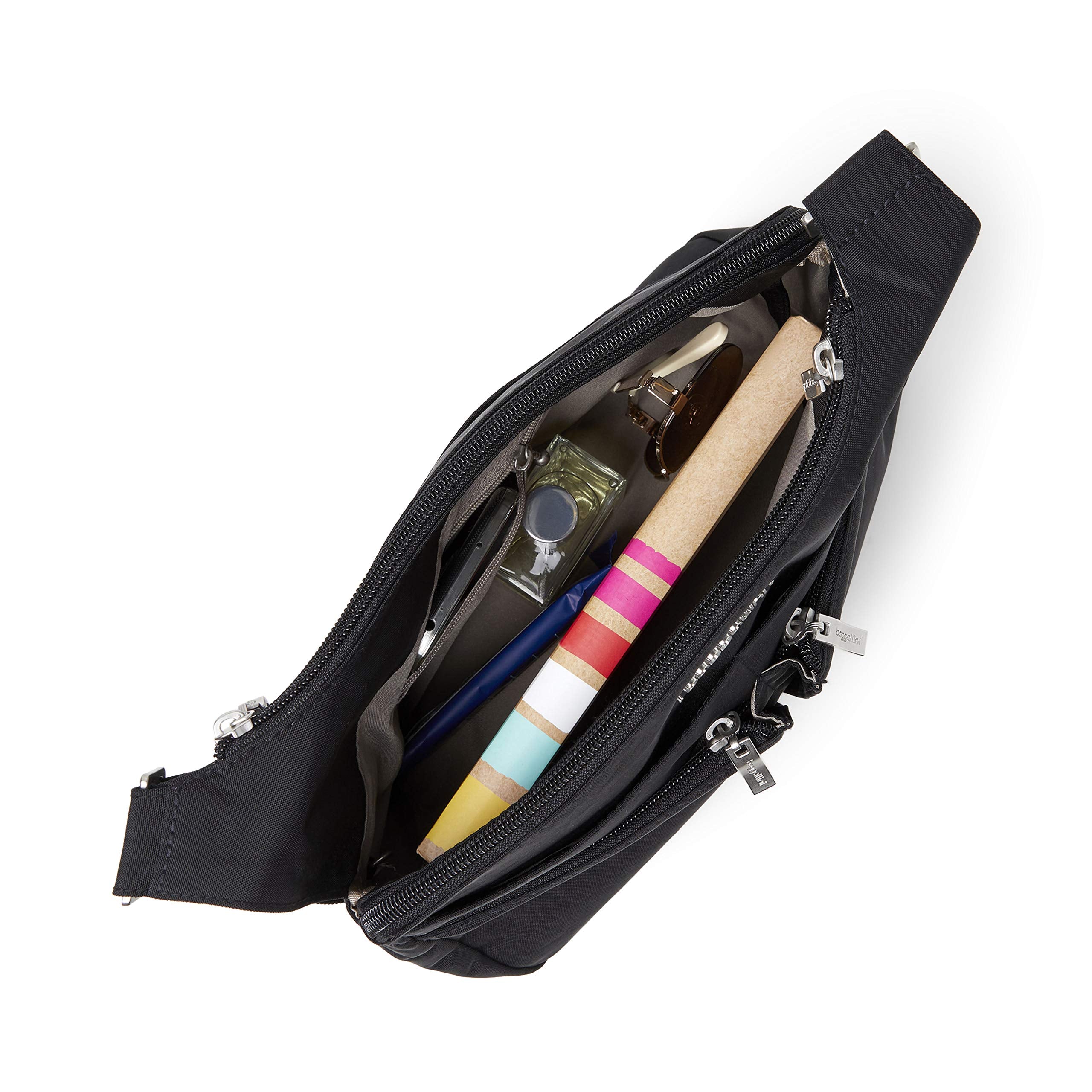 Baggallini Cross Over Crossbody with RFID ( Grey Camo Print , One Size ) Grey Camo Print One Size U2