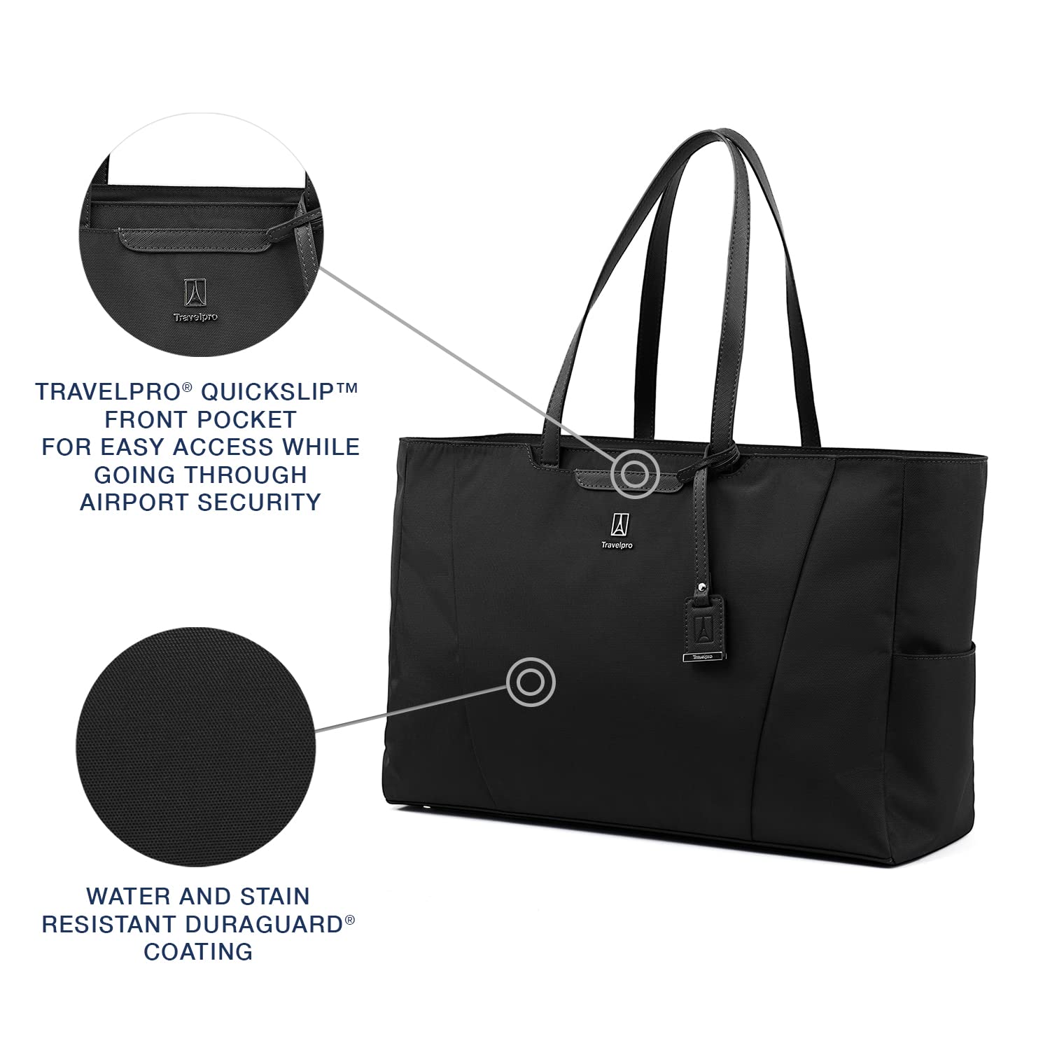 Travelpro Women's Maxlite 5 Laptop Carry-On Travel Tote Bag ( Black , Carry-on 21-Inch ) Black Carry On 21 Inch U3