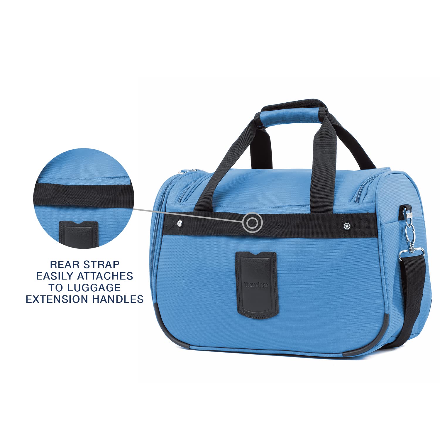 Travelpro Maxlite 5 Softside Lightweight Underseat Carry-On Travel Tote, Overnight Weekender Bag, Men and Women Azure Blue 18 Inch U3