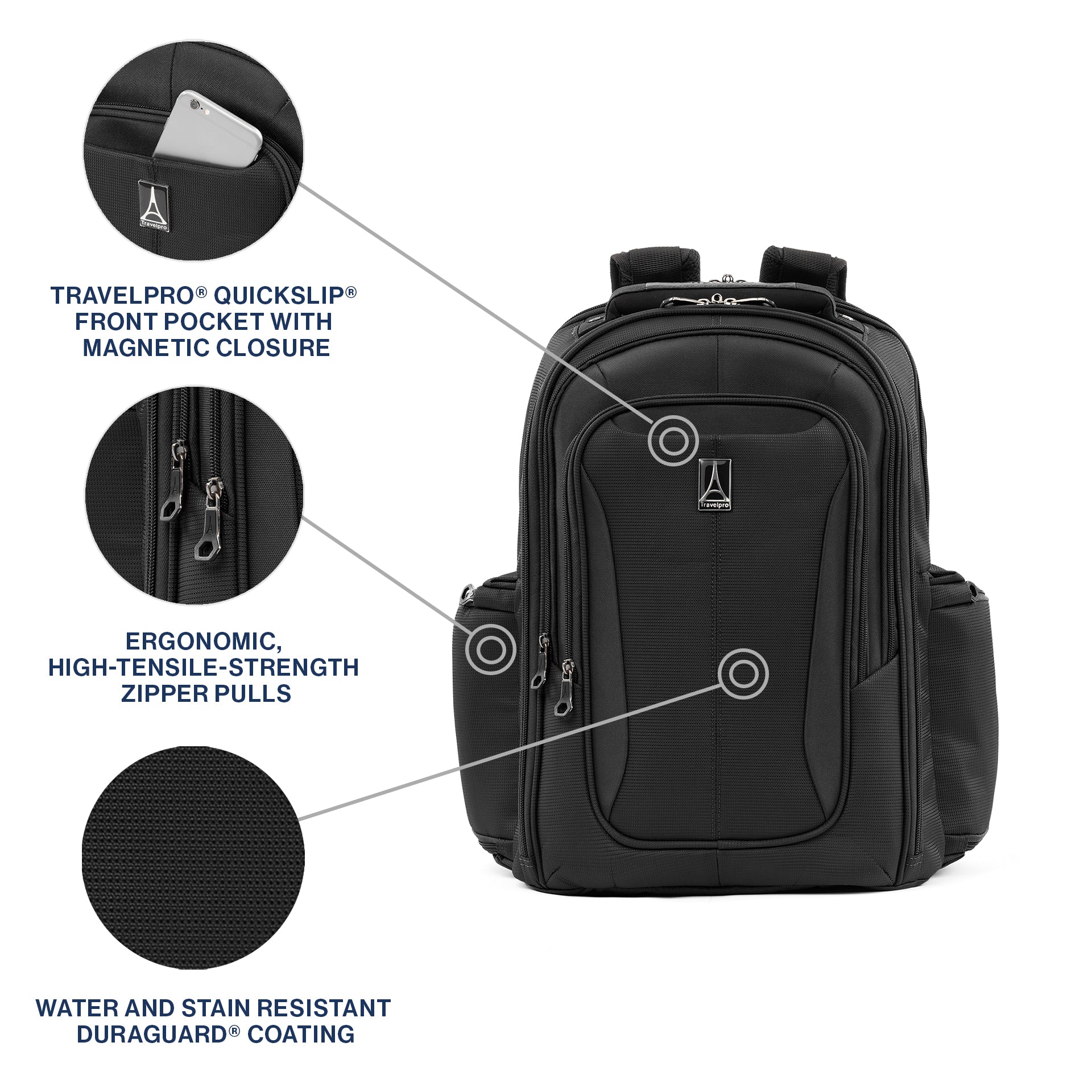 Travelpro Tourlite Laptop Backpack ( Black , One Size ) Black One Size U10