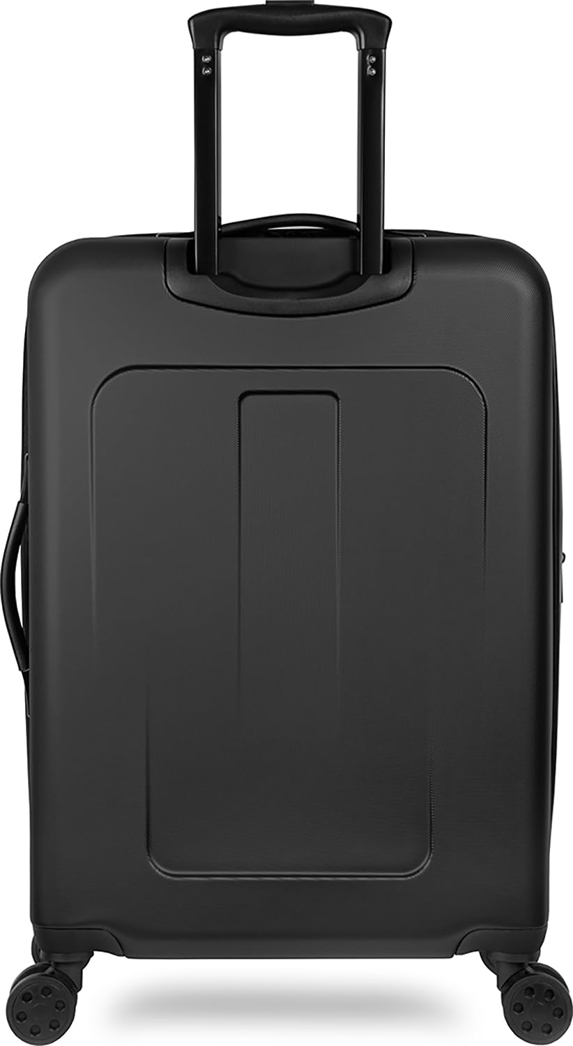 TOTAL TRAVELWARE Passage Expandable Hardside Spinner ( Black , Checked-Medium 24-Inch ) Black Checked Medium 24 Inch U2