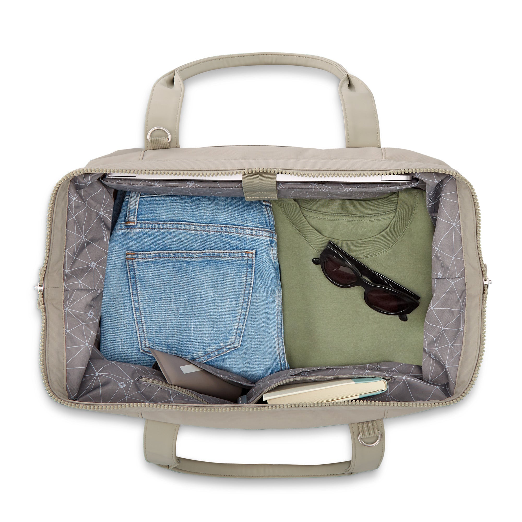 Samsonite Better Than Basic Drop Bottom Weekender ( Limestone Grey , One Size ) Limestone Grey One Size U3