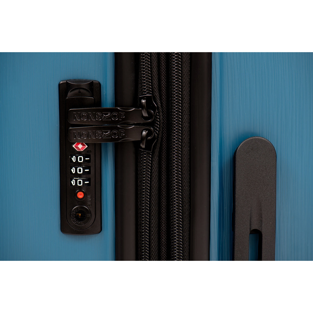 NONSTOP NEW YORK Luggage Expandable Spinner Wheels hard side shell Travel Suitcase Lightweight, TSA Lock, Double USB Port  ( Teal , 3-Piece Set (20/24/28) ) Teal 3 Piece Set 20 24 28 U31