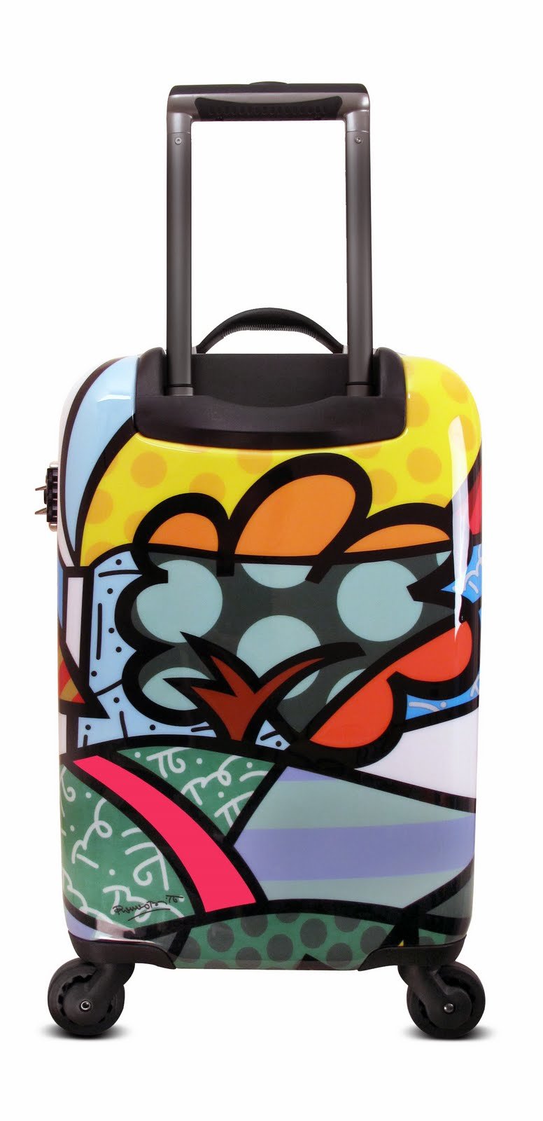 Heys USA Luggage Britto Flowers 22 Inch Hard Side Carry On Suitcase U1