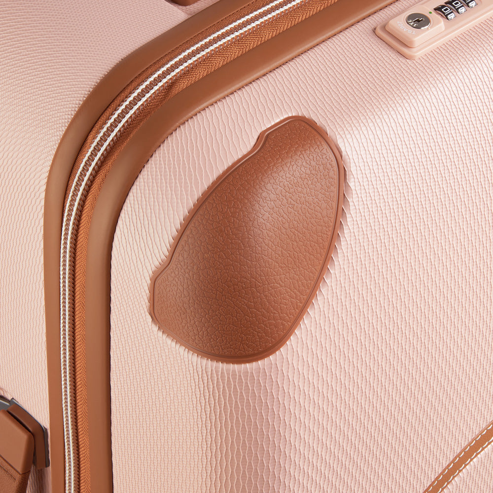 DELSEY Paris Chatelet Air 2.0 Hardside Luggage with Spinner Wheels ( Blush , Checked-26 Inch Trunk ) Blush Checked 26 Inch Trunk U1