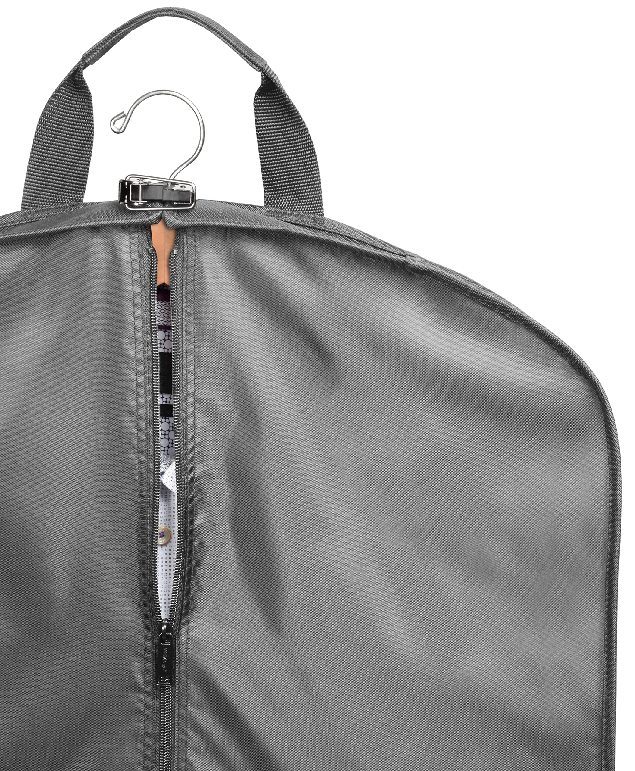 WallyBags 40" Deluxe Travel Garment Bag ( Grey , 40-inch ) Grey 40 Inch U3