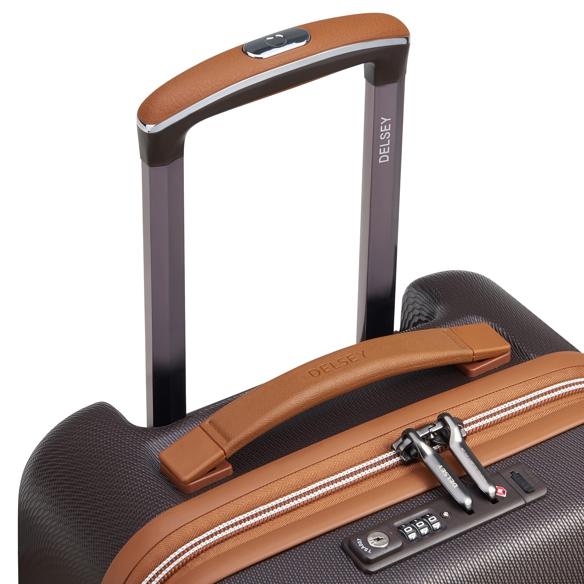 DELSEY Paris Chatelet Air 2.0 Hardside Luggage with Spinner Wheels ( Chocolate Brown , Carry-on 19 Inch ) Chocolate Brown Carry On 19 Inch U4