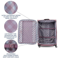 Travelpro Maxlite 5 Softside Expandable Luggage with 4 Spinner Wheels, Lightweight Suitcase, Men and Women U4