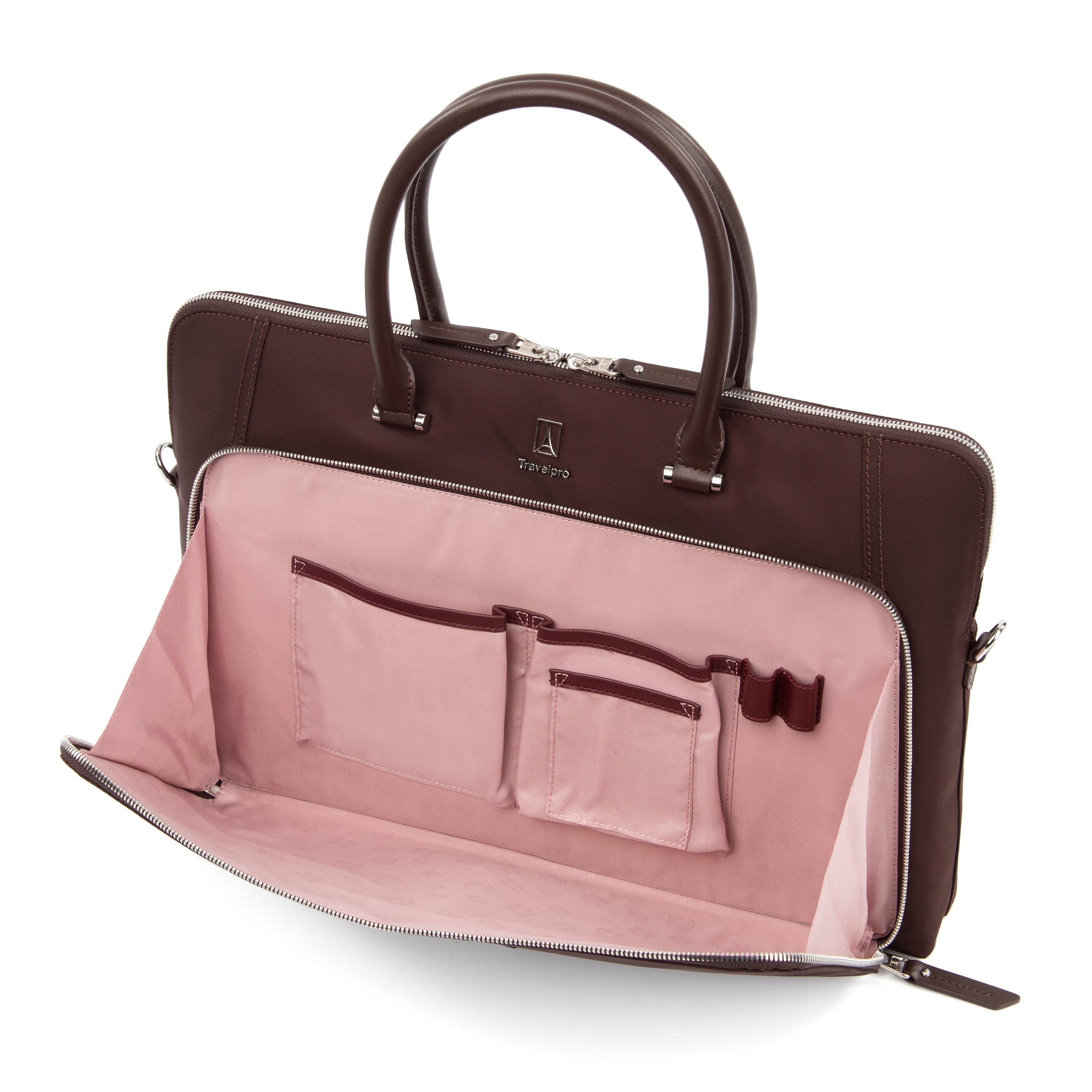 Travelpro Platinum Elite Women's Travel Briefcase, Fits up to 14 Inch Laptop, Work School Travel ( Rich Espresso , One Size ) Rich Espresso One Size U1