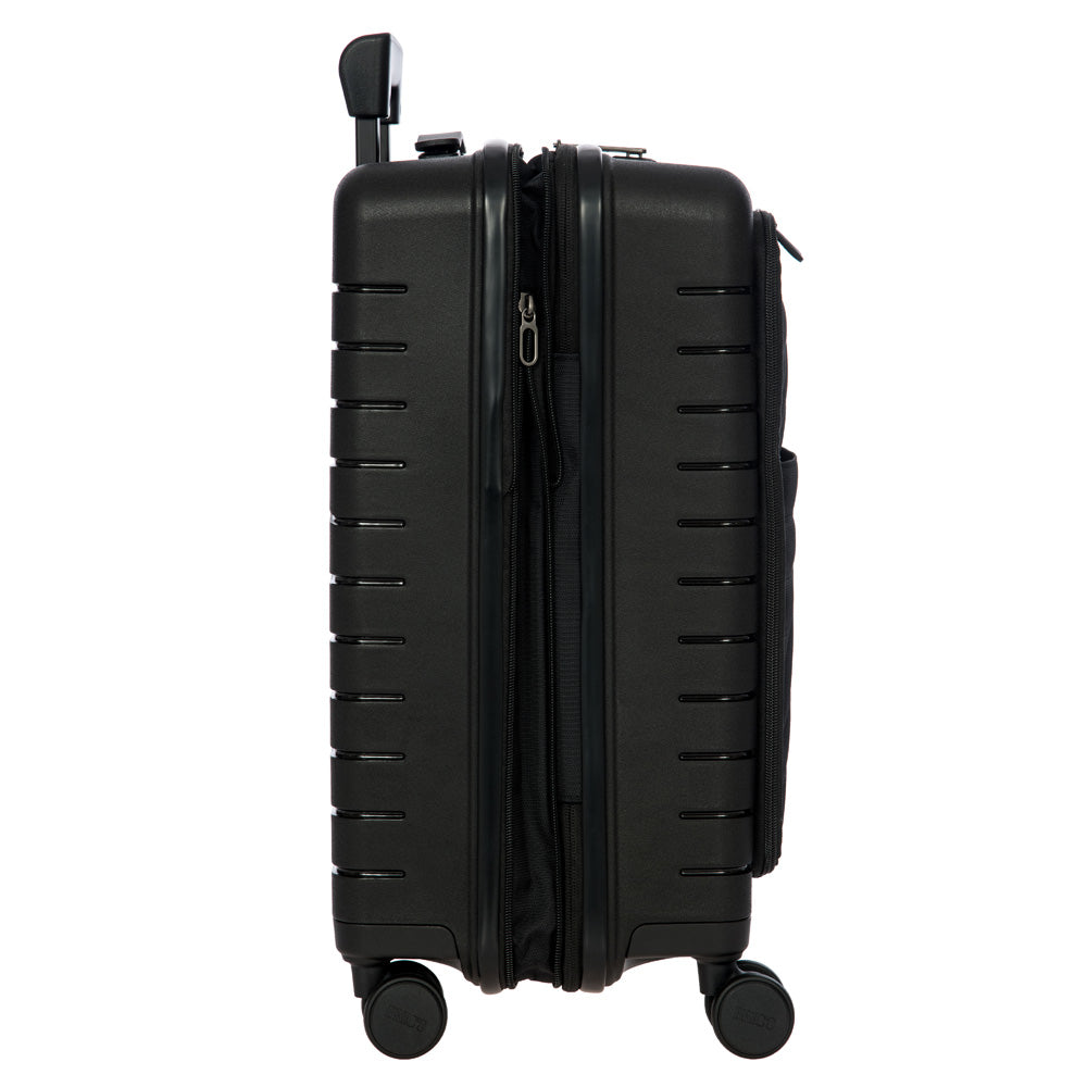 Bric's B|Y Ulisse 21" Expandable Spinner w/Pocket ( Black , One Size ) Black One Size U1