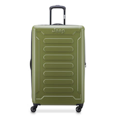 Jeep JH004C Hardside Expandable Luggage with Spinner Wheels ( Avocado , Checked-Large 28 Inch ) Avocado Checked Large 28 Inch U2