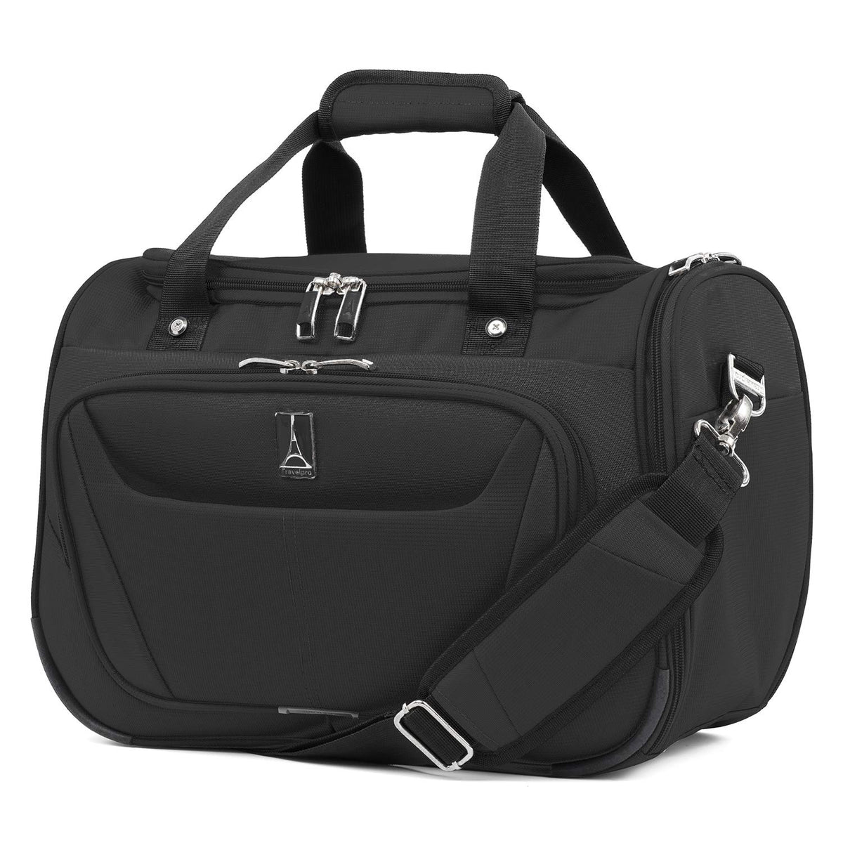 Travelpro Maxlite 5 Softside Lightweight Underseat Carry-On Travel Tote, Overnight Weekender Bag, Men and Women Black 18 Inch U12