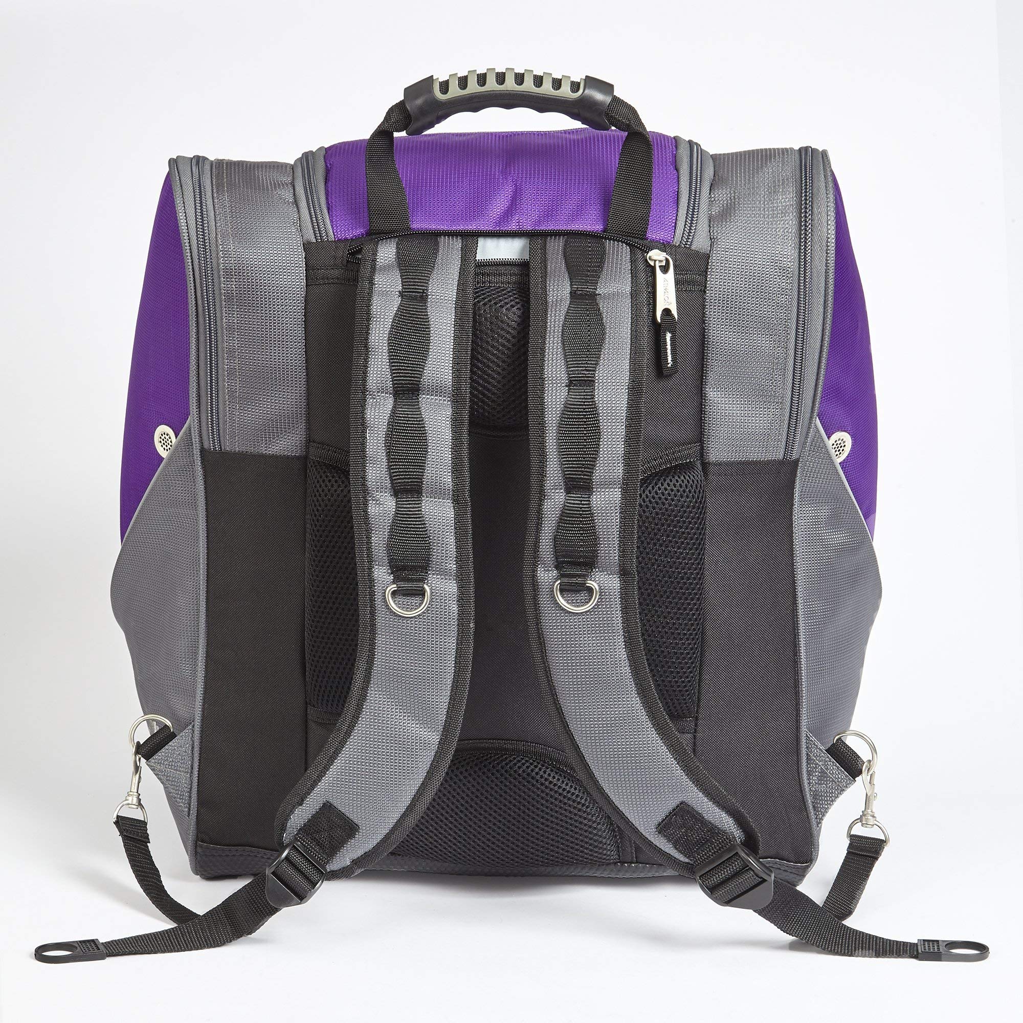 Athalon Everything Boot Bag/Backpack ( Gray/Purple , One Size ) Gray/Purple One Size U2