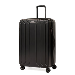 NONSTOP NEW YORK Luggage Expandable Spinner Wheels hard side shell Travel Suitcase Lightweight, TSA Lock, Double USB Port  ( Black , 3-Piece Set (20/24/28) ) Black 3 Piece Set 20 24 28 U4