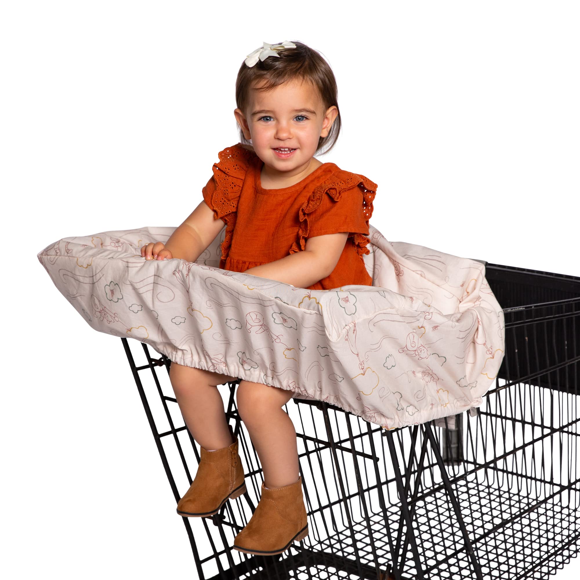 J.L. Childress Disney Baby by Shopping Cart & High Chair Cover for Baby to Toddler ( Winnie the Pooh , One Size ) Winnie the Pooh One Size U1