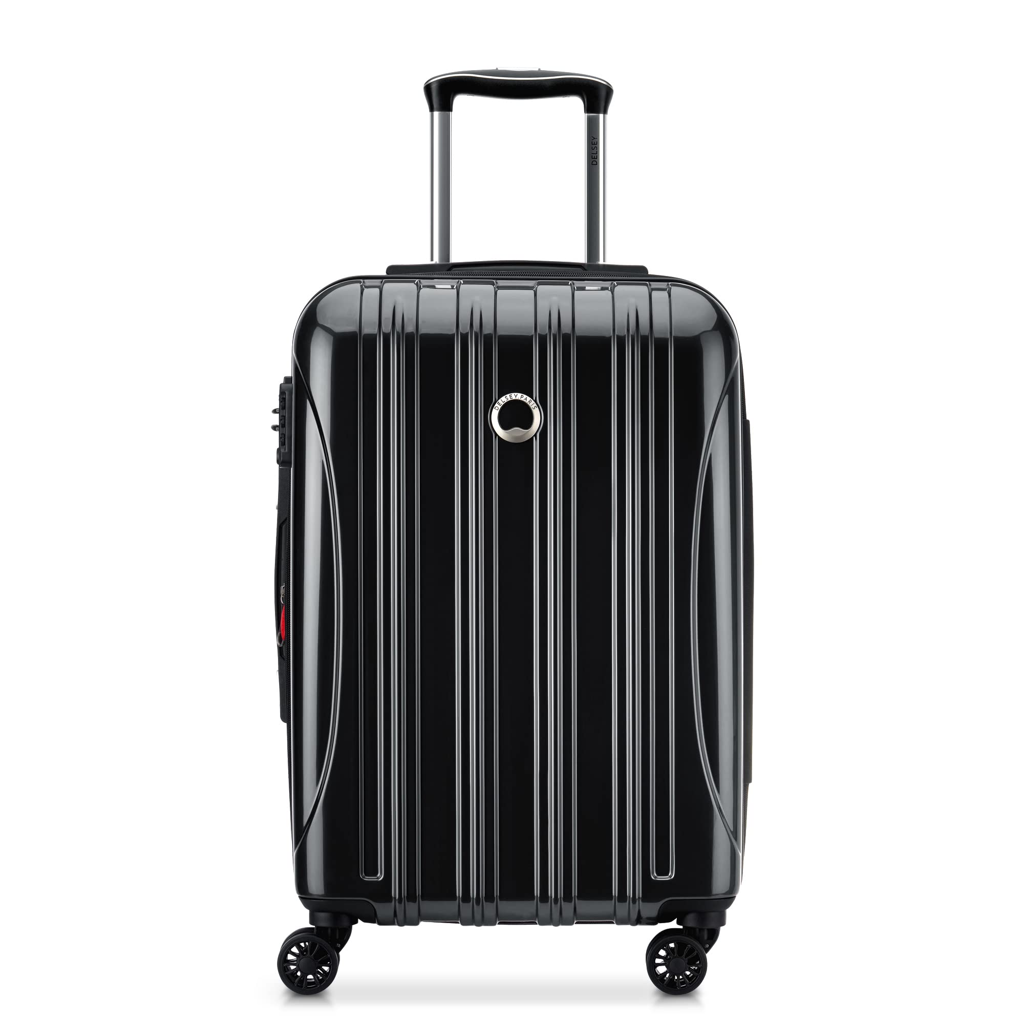 DELSEY Paris Helium Aero Hardside Expandable Luggage with Spinner Wheels ( Black , Carry-On 21 Inch ) Black Carry On 21 Inch U22