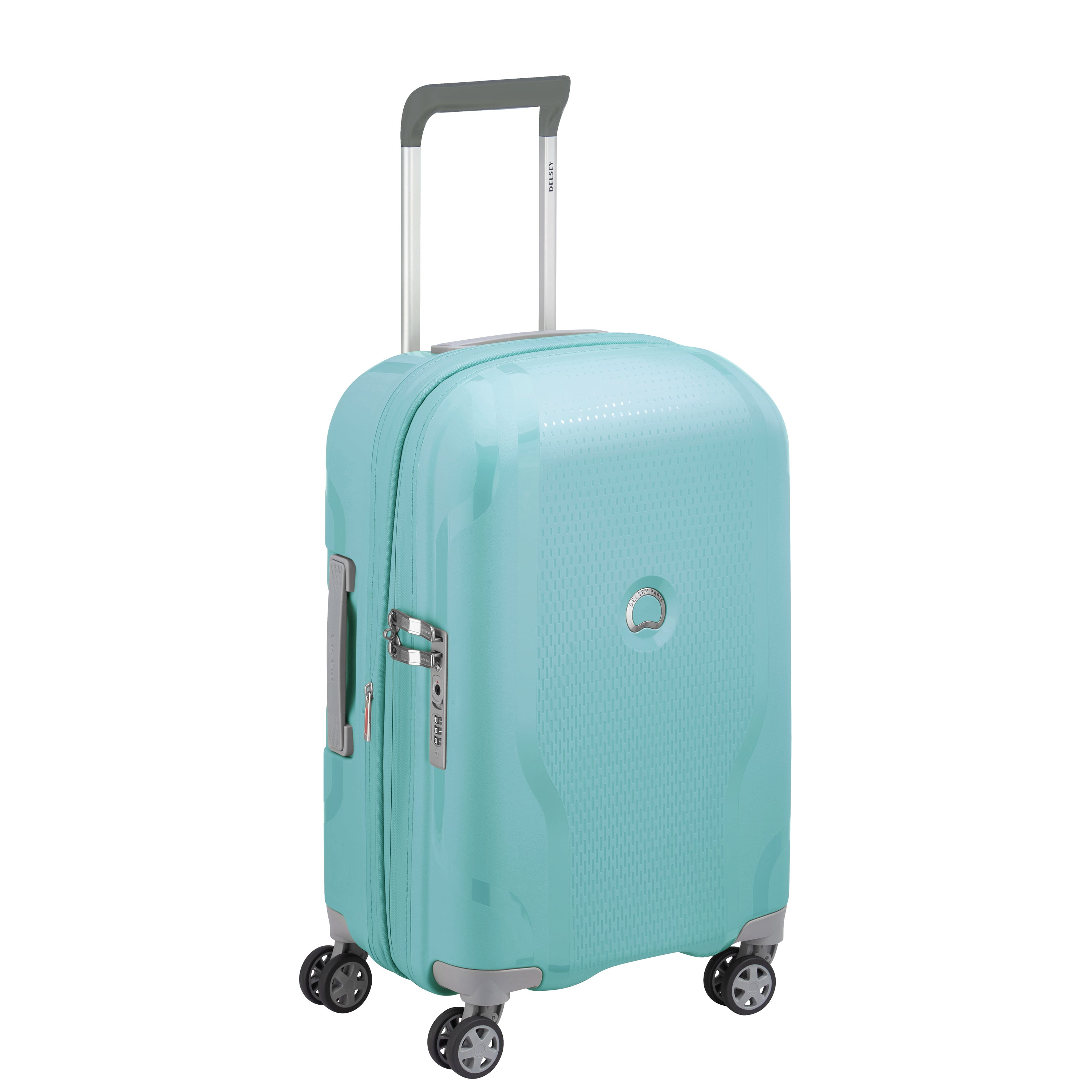 DELSEY Paris Clavel Hardside Expandable Luggage with Spinner Wheels ( Teal Blue , Carry-On 19 Inch ) Teal Blue Carry On 19 Inch U9