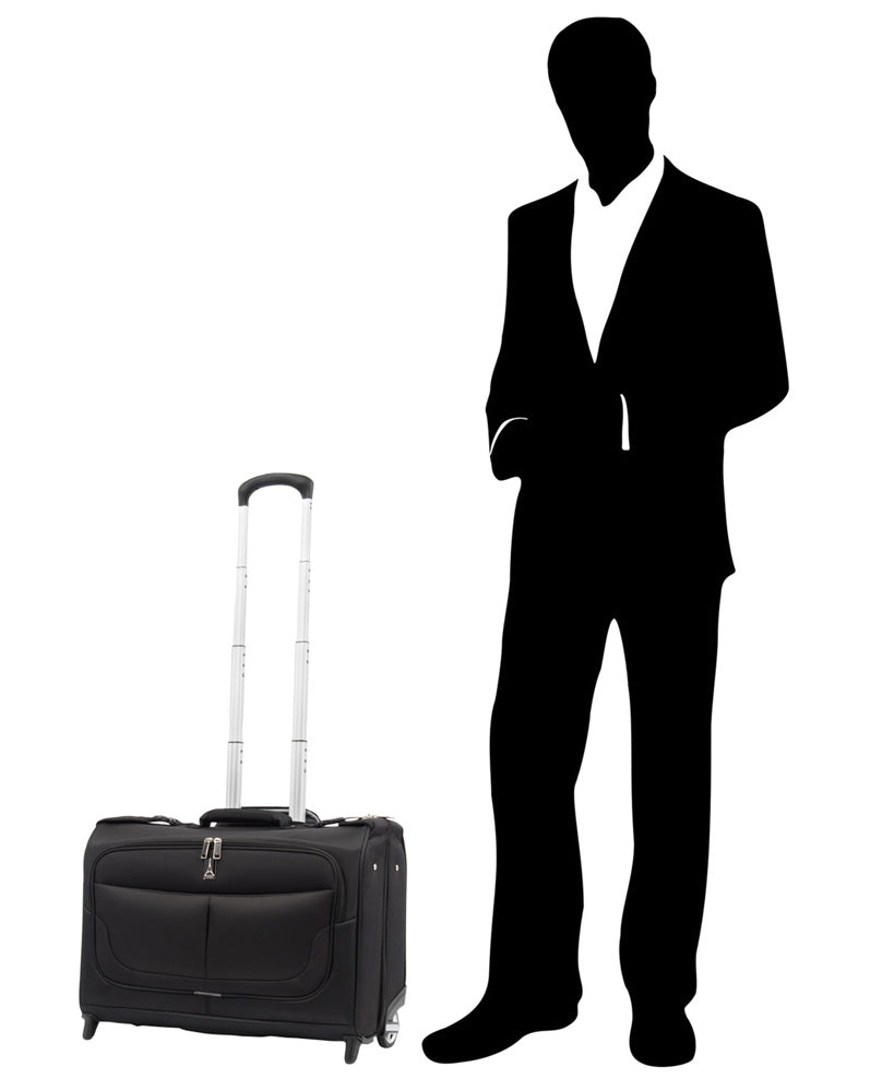 Travelpro Skypro Lightweight Airline Size Carry On Luggage Trolley Suitcase Midnight Black 22 Rolling Garment Bag U7