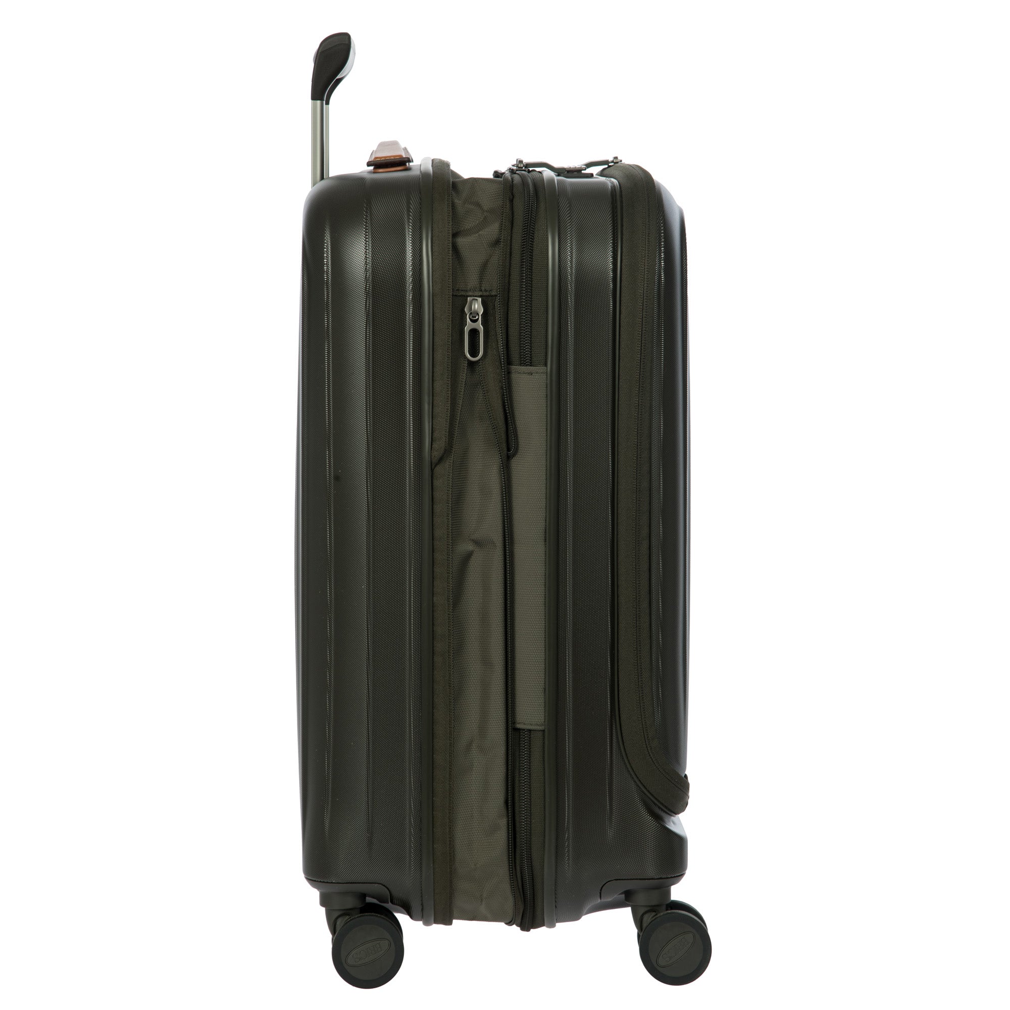 Bric's Taormina 21" Carry-on Expandable Spinner with Pocket ( Olive , 21-Inch w/Pocket ) Olive 21 Inch W Pocket U1