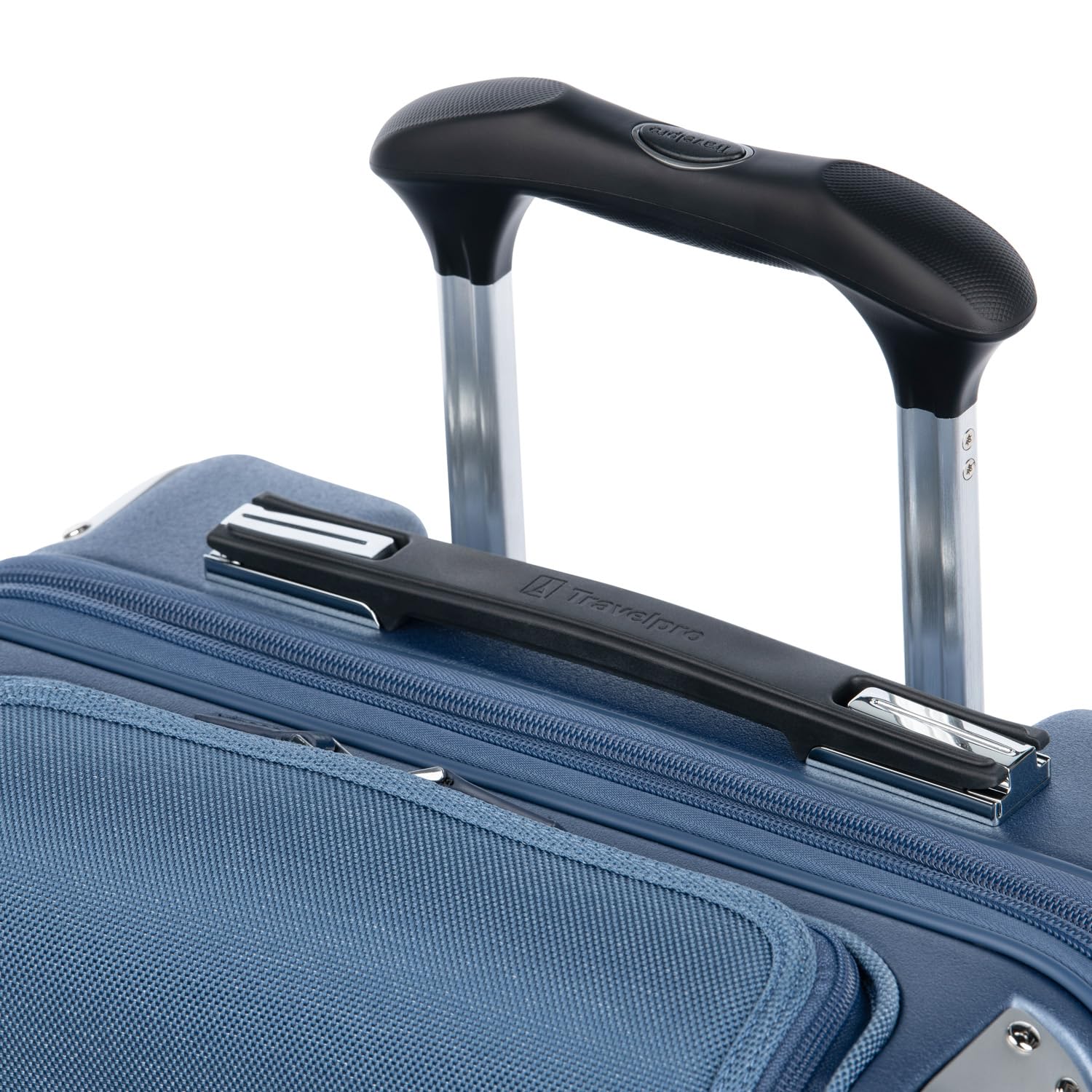 Travelpro Platinum Elite Hardside Expandable Spinner Wheel Luggage TSA Lock Hard Shell Polycarbonate Suitcase ( Dark Sky Blue , Carry-on with Laptop Pocket 21-Inch ) Dark Sky Blue Carry On With Laptop Pocket 21 Inch U2