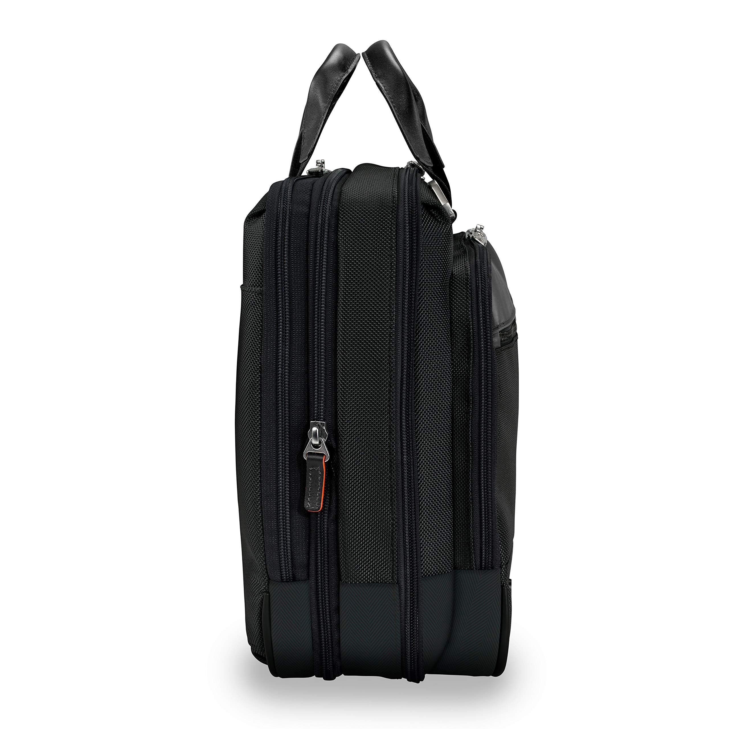Briggs & Riley @work Medium Expandable Brief ( Black , Medium ) Black Medium U3