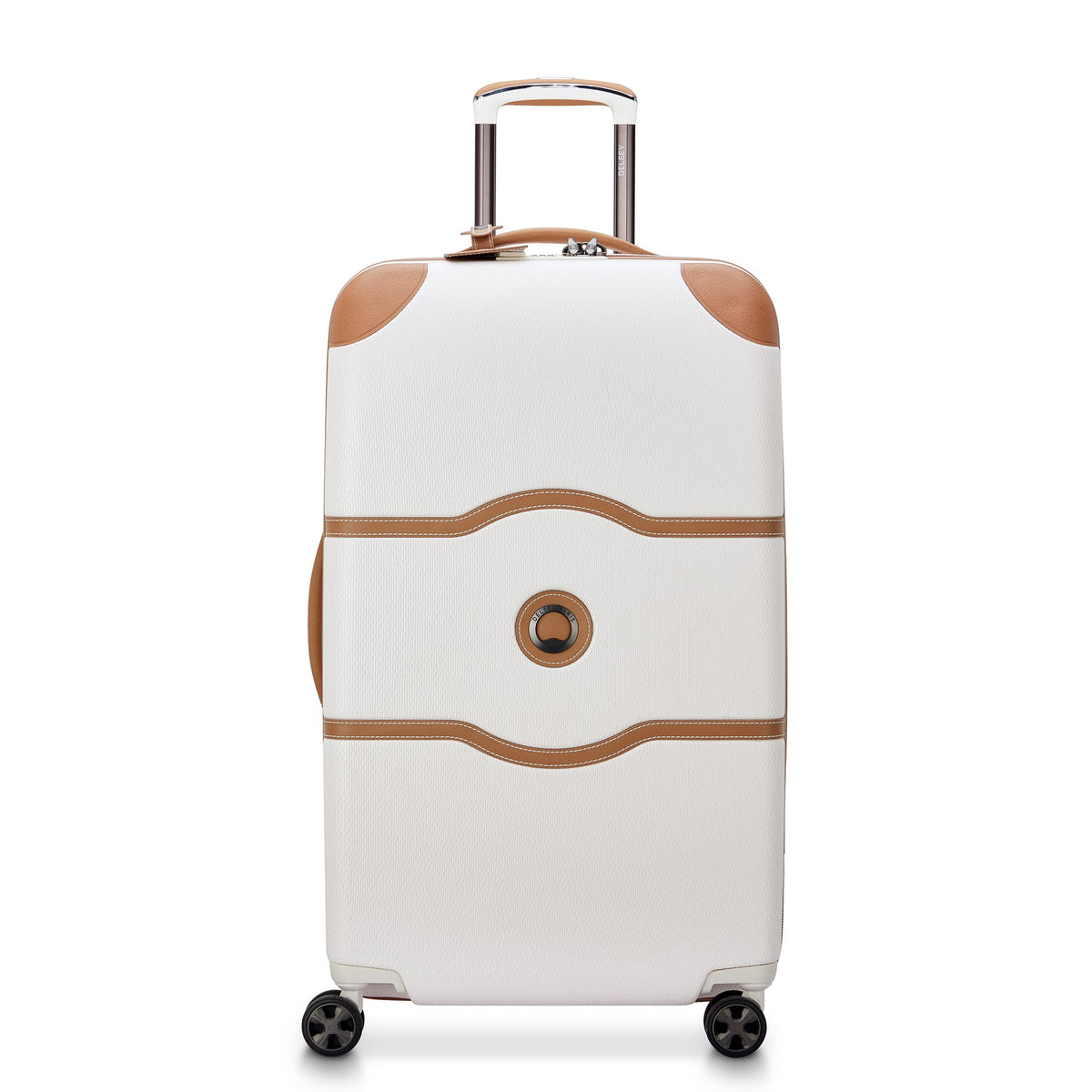 DELSEY Paris Chatelet Air 2.0 Hardside Luggage with Spinner Wheels ( Angora , Checked-26 Inch Trunk ) Angora Checked 26 Inch Trunk U5
