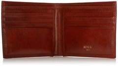 Bosca Men's 8 Pocket Wallet in Old Leather - RFID ( Amber , One Size ) Amber One Size U1