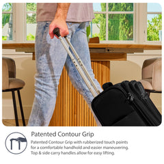 Travelpro Tourlite Softside Expandable Luggage with 4 Spinner Wheels, Lightweight Suitcase, Men and Women ( Black , Carry-On 21-Inch ) Black Carry On 21 Inch U54