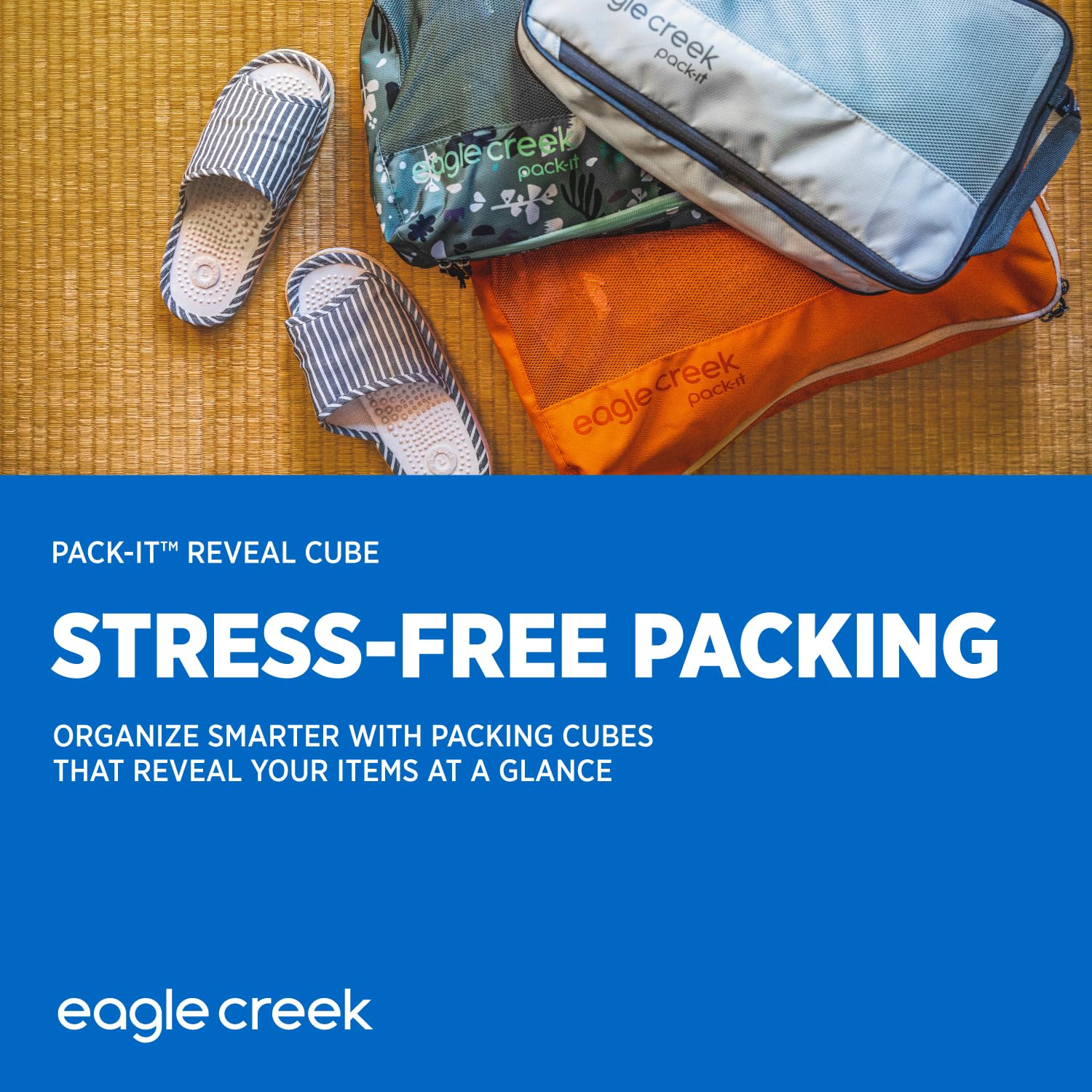 Eagle Creek Pack-It Reveal Cube ( Mandarin , L ) Mandarin L U1