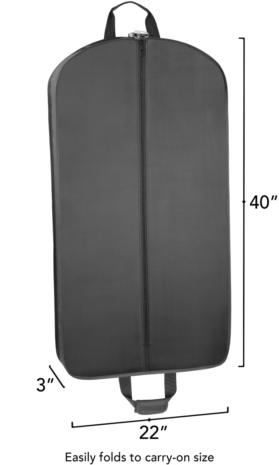 WallyBags 40" Deluxe Groom Tux and Suit Travel Garment Bag ( Black-G3 , One Size ) Black-G3 One Size U2