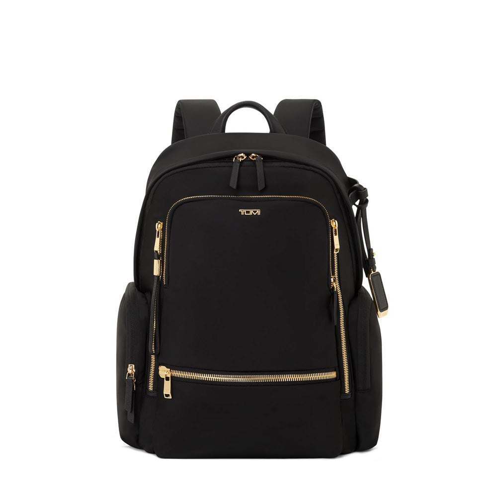 TUMI Celina Backpack ( Black/Gold , One Size ) Black/Gold One Size U1