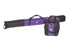 Athalon Deluxe Two-Piece Ski & Boot Bag Combo ( Black/Purple ) Black/Purple  U1