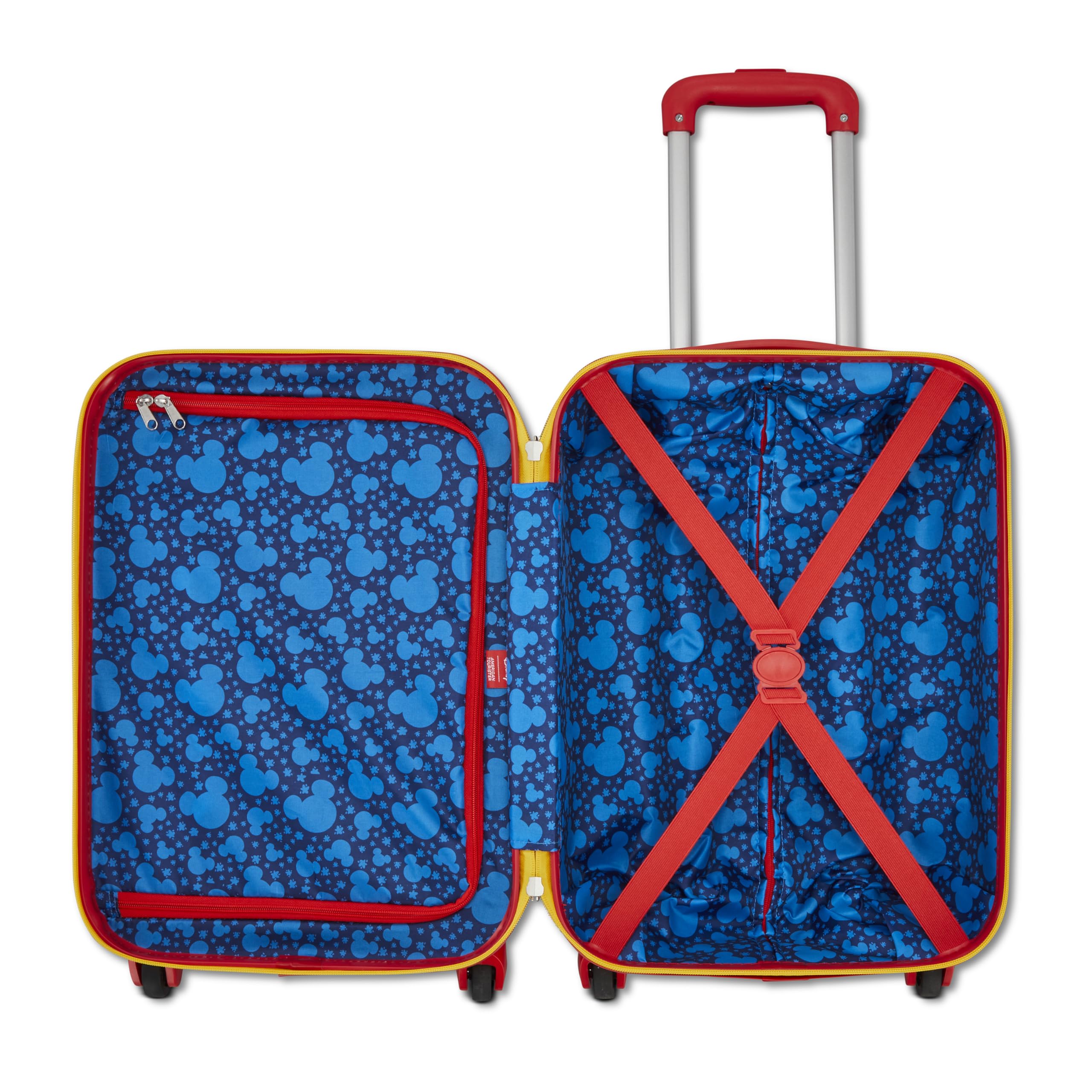 American Tourister Disney Carry-On 18-Inch Hardside Luggage with Spinner Wheels ( Mickey Mouse & Friends , Carry-On 18-Inch ) Mickey Mouse & Friends Carry On 18 Inch U1