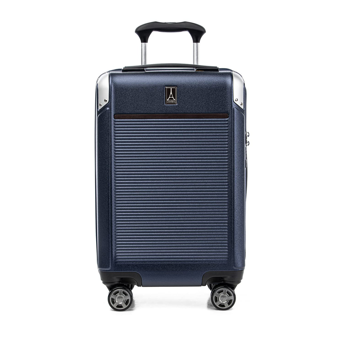 Travelpro Platinum Elite Hardside Expandable Spinner Wheel Luggage TSA Lock Hard Shell Polycarbonate Suitcase ( True Navy Blue , Carry-on 21-Inch ) True Navy Blue Carry On 21 Inch U3