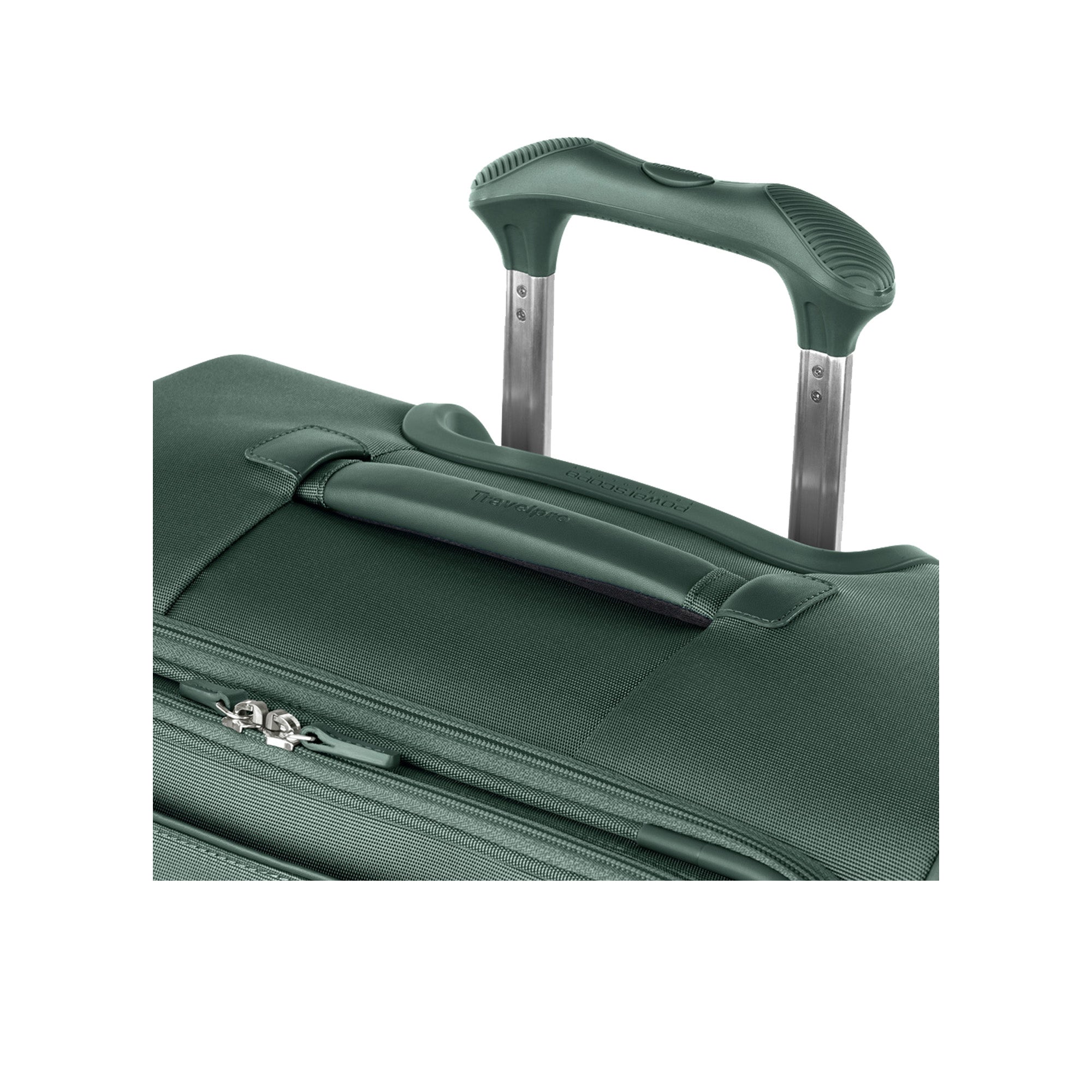 Travelpro Versapack + Lightweight Softside Expandable Checked Luggage, 8 Spinner Suitcase, TSA Lock, Men and Women ( Desert Sage , Checked Medium 25-Inch ) Desert Sage Checked Medium 25 Inch U1