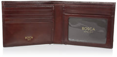 Bosca Men's Executive Wallet in Old Leather - RFID ( Dark Brown Leather , One Size ) Dark Brown Leather One Size U2
