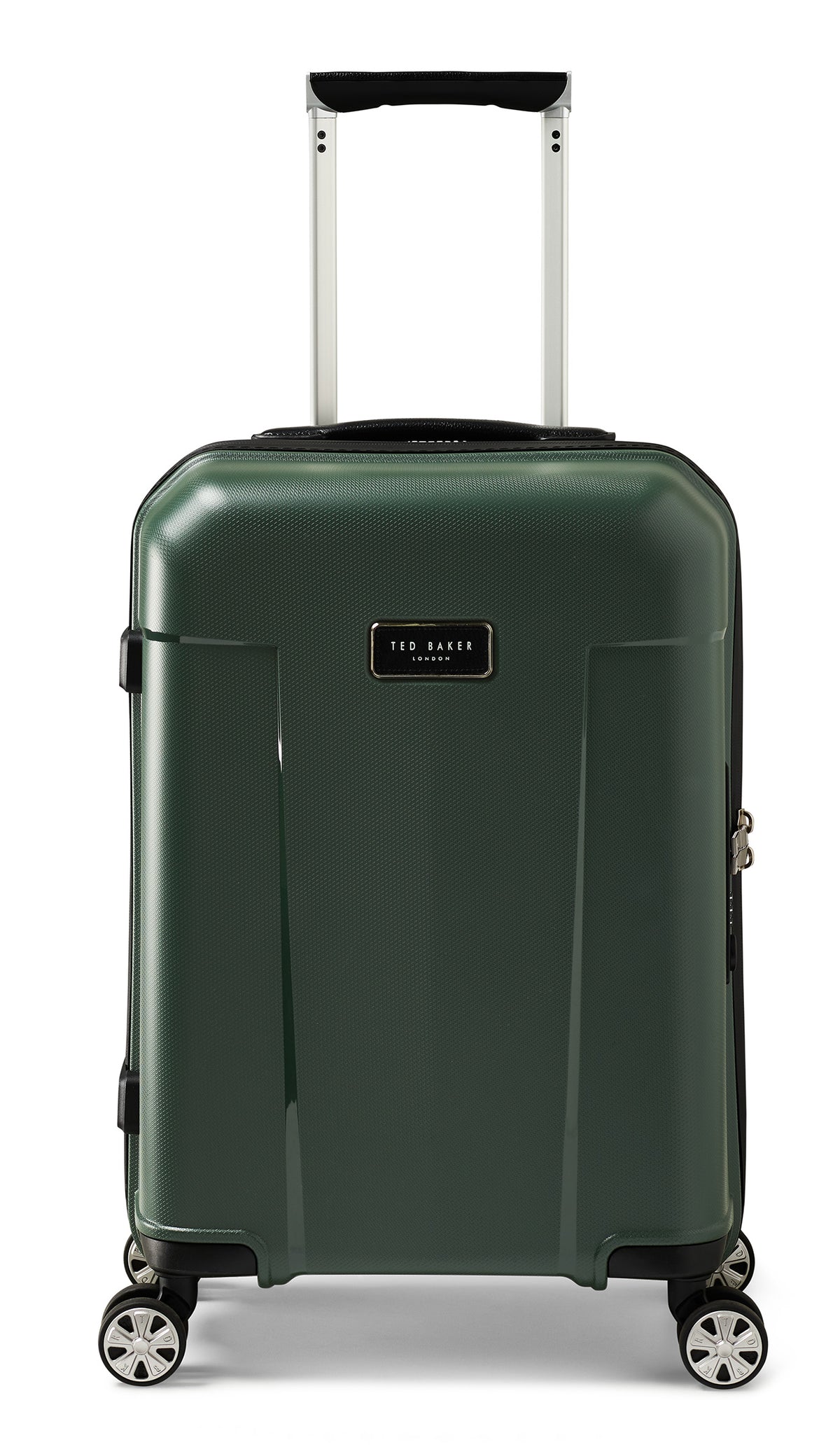 Ted Baker Flying Colours Hardside Trolley 4 Wheel Spinner, TSA Lock, Lightweight Suitcase, Men and Women ( Forest Green , 20-Inch Carry-On ) Forest Green 20 Inch Carry On U1