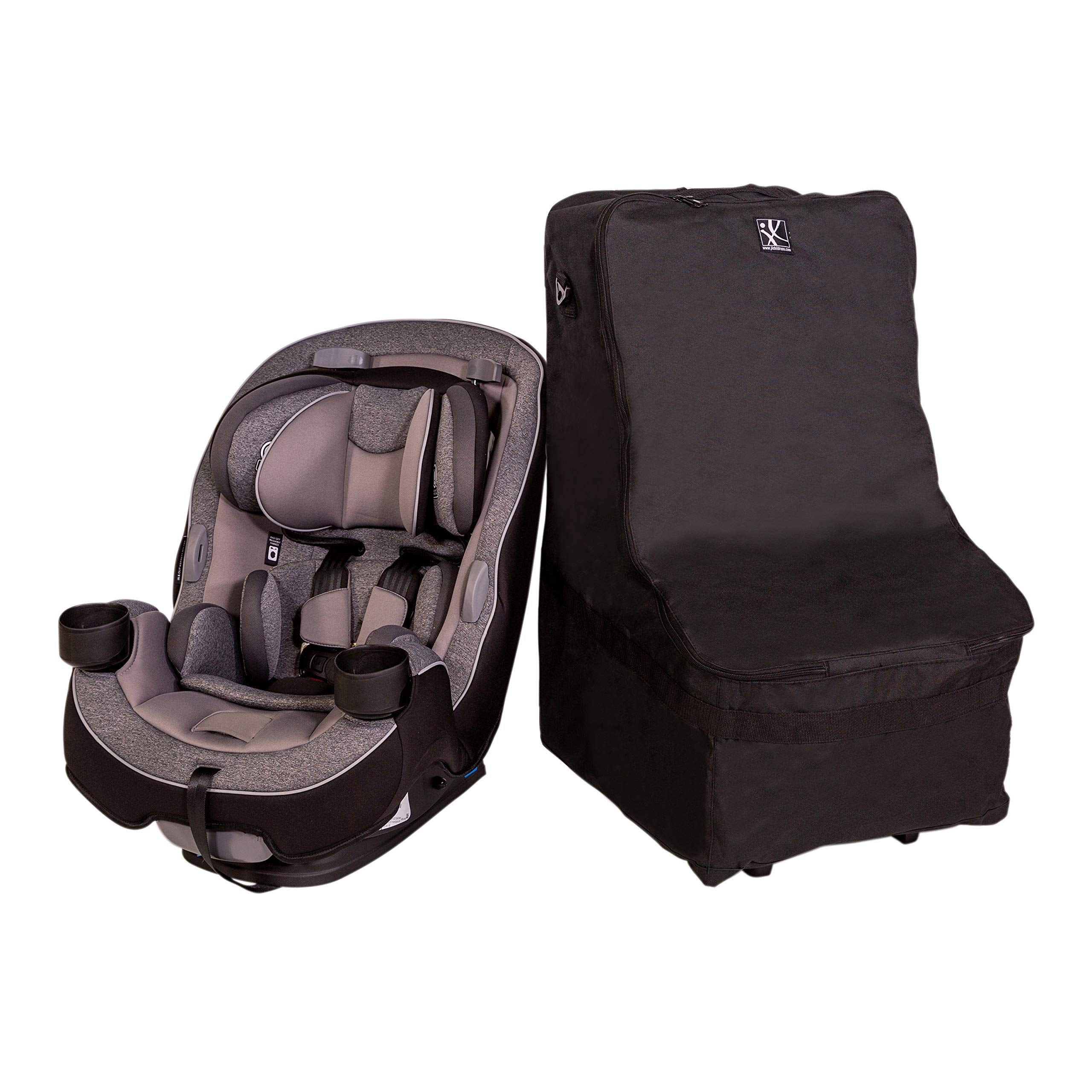 J.L. Childress Wheelie Car Seat Travel Bag ( Black , One Size ) Black One Size U1