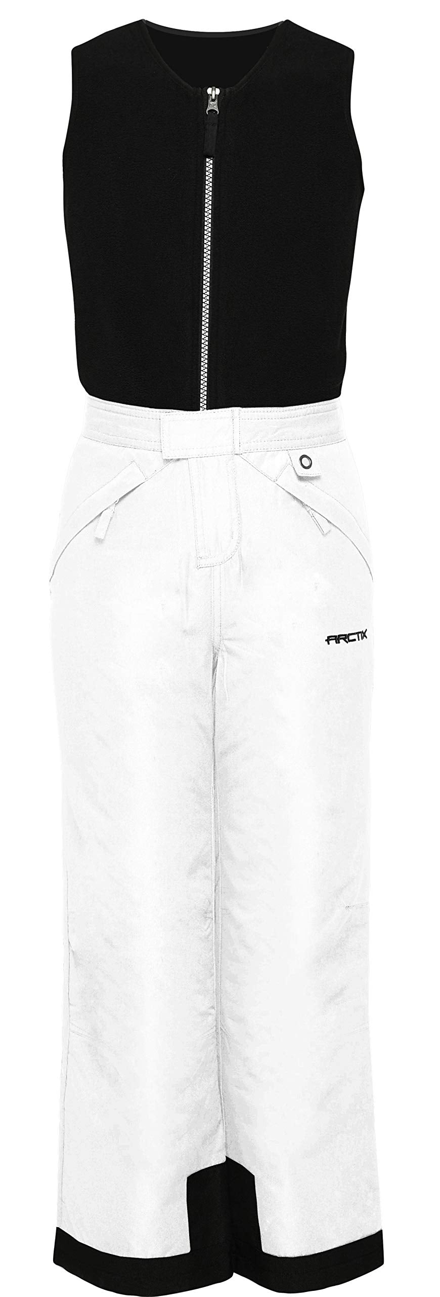 Arctix Kids Limitless Fleece Bib Overalls ( White , Medium Husky ) White Medium Husky U8
