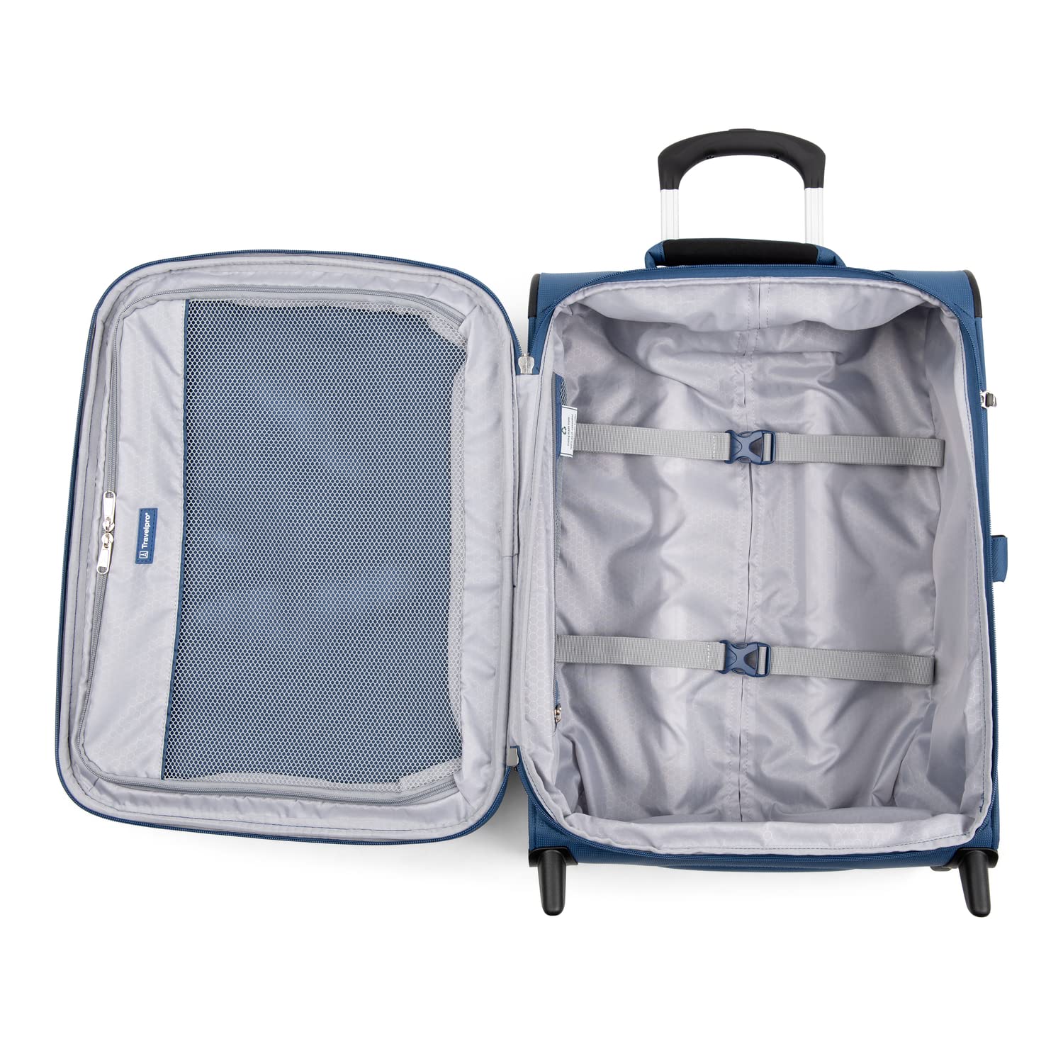 Travelpro Maxlite 5 Softside Expandable Upright 2 Wheel Luggage, Lightweight Suitcase, Men and Women ( Ensign Blue , Carry-on 20-Inch ) Ensign Blue Carry On 20 Inch U6