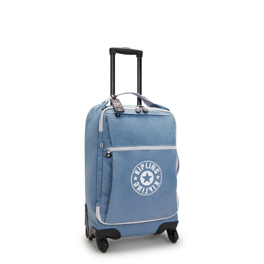 Kipling Devin on Wheels ( Brush Blue with Contrast , One Size ) Brush Blue with Contrast One Size U2