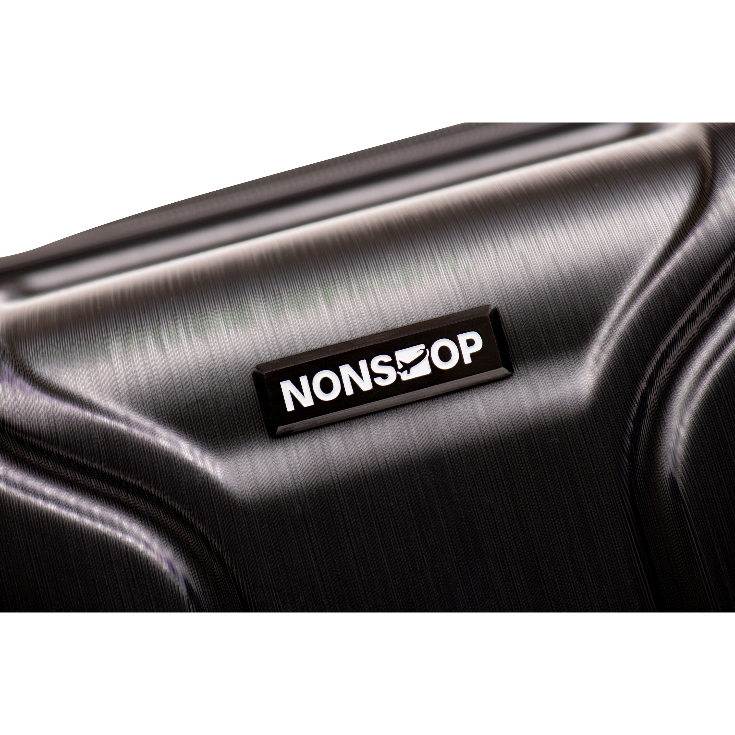 NONSTOP NEW YORK Luggage Expandable Spinner Wheels hard side shell Travel Suitcase Lightweight, TSA Lock, Double USB Port ( Black , Carry-On 21-Inch ) Black Carry On 21 Inch U8