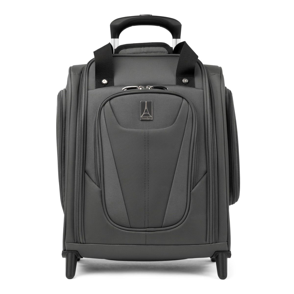 Travelpro Luggage Maxlite 5 Softside Lightweight Rolling Underseat Compact Carry on Upright 2 Wheel Bag, Men and Women ( Shadow Grey , 15-Inch ) Shadow Grey 15 Inch U4
