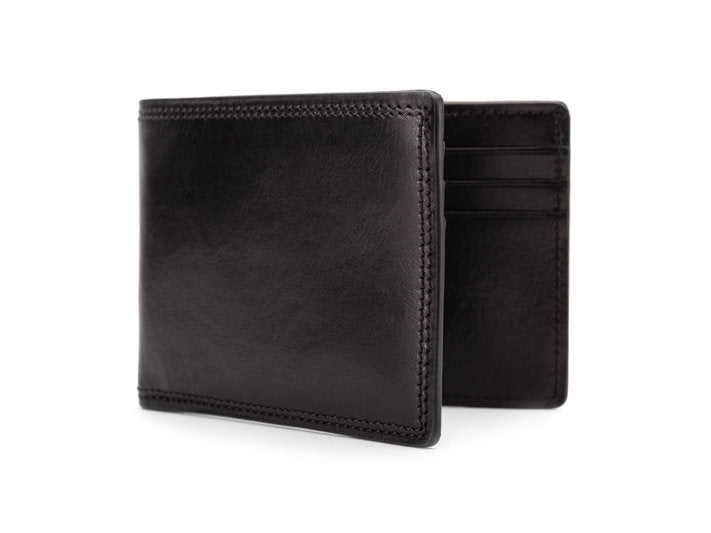 Bosca Men's Wallet, Dolce Small Bifold Wallet ( Black , One Size ) Black One Size U4