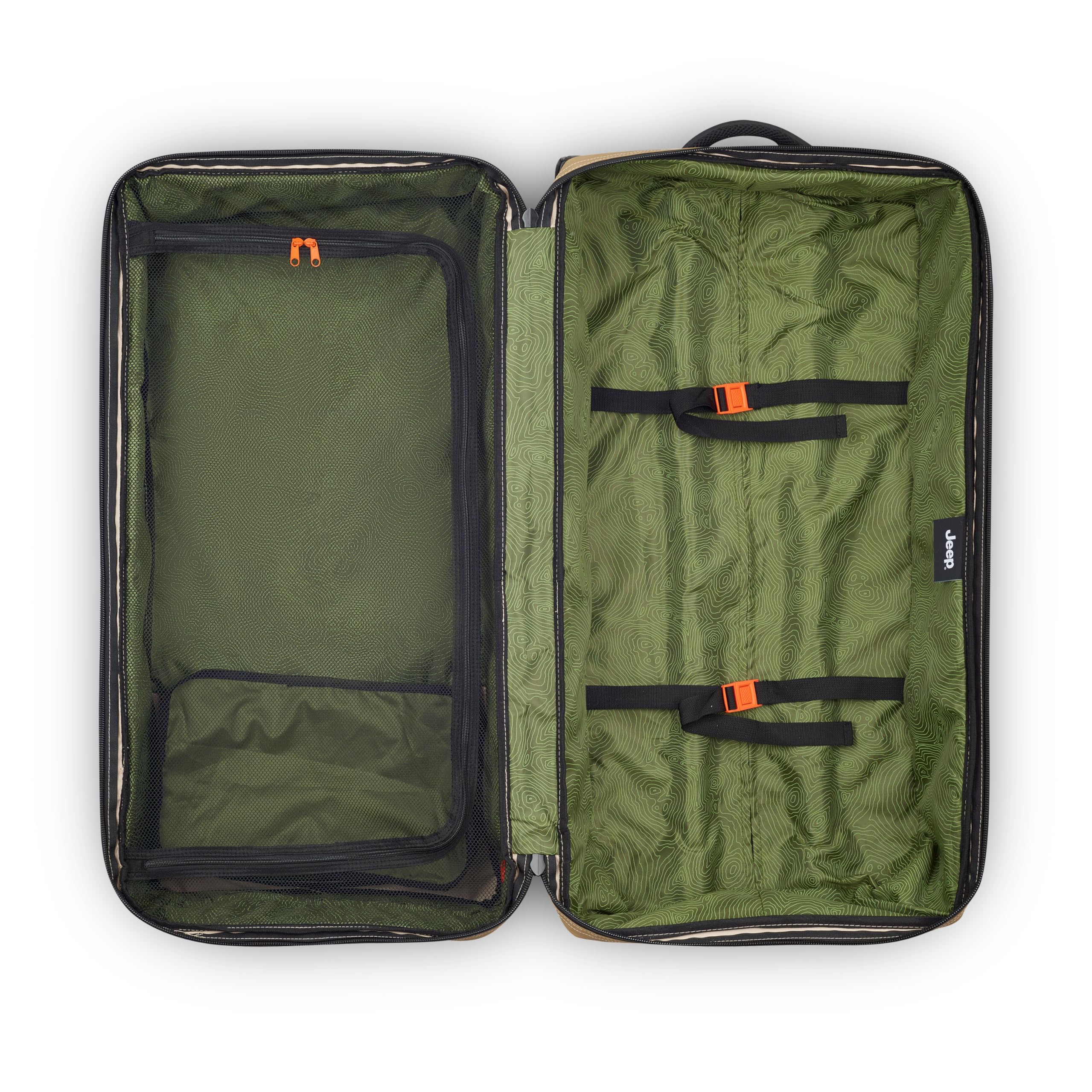 Jeep JS005A Two Wheel Rolling Travel Duffle Bag ( Warm Sand , 31 Inch ) Warm Sand 31 Inch U1